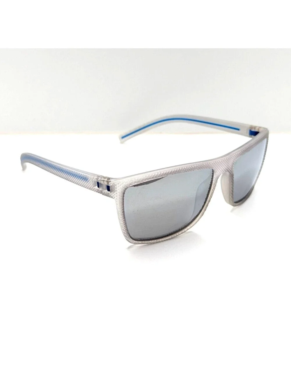 Outdoor Driving Square UV Polarized Lens Translucent Frame Men’s Sunglasses